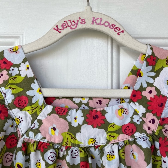 •Cat & Jack• Girls Short Sleeve Floral Peasant Top - Size Medium (7/8) - Picture 7 of 7